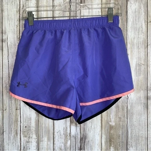 Under Armor Kids Purple Athletic Shorts - Picture 1 of 4